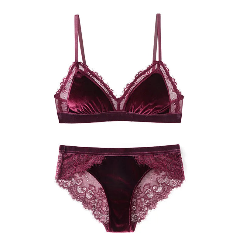 Velvet Touch Bra & Panty Set