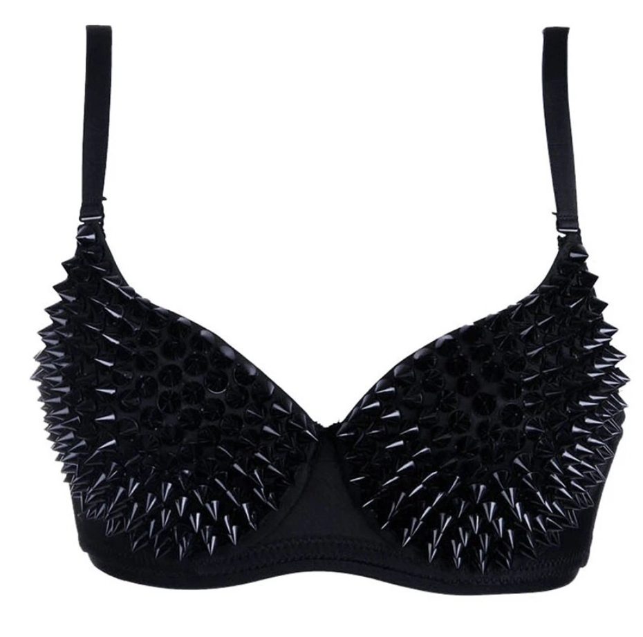 Black Moon Spiked Bra - 3 Colors Available