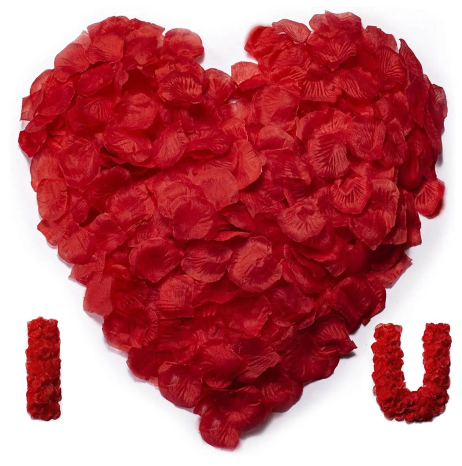 Lovers rose petals