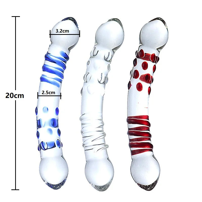 Glass Ripple-Effect Sex Toy