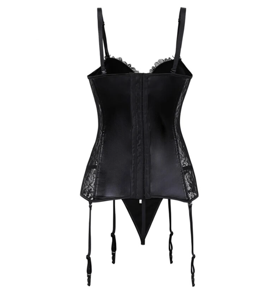 Dark Delights Wet-Look Corset