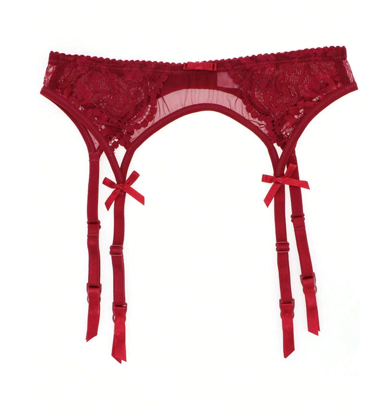 Red-Hot Temptation Lingerie & Stocking Set