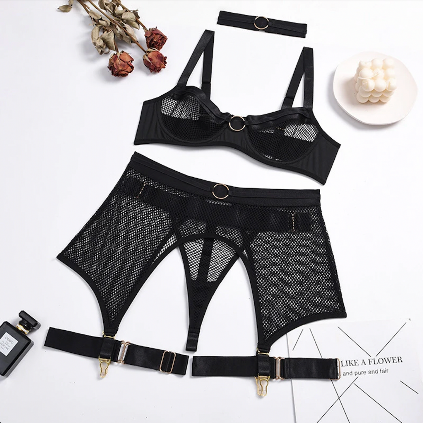 Grace Falls Lingerie Set & Choker