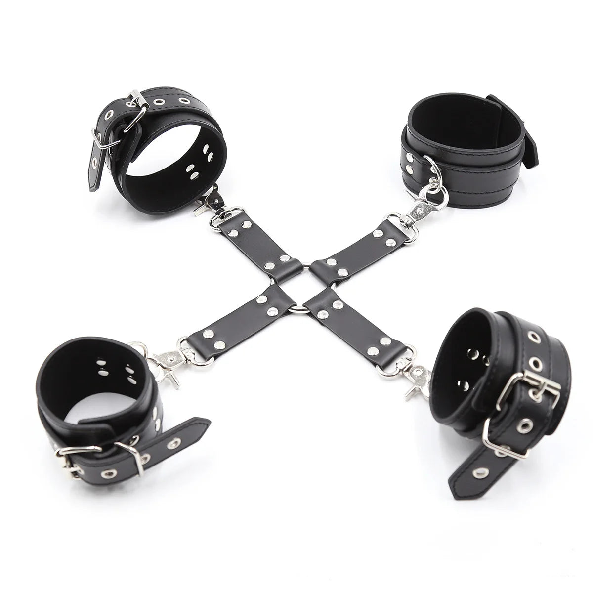 Vibrations Cuffs & Cross Bondage Set