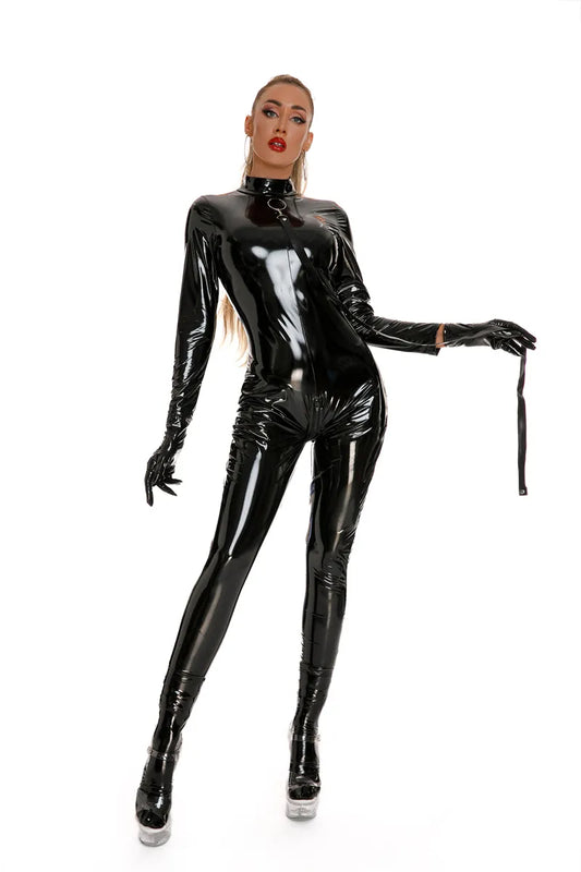 Wild Kitten Wet-Look Catsuit